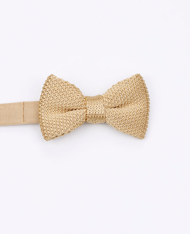 Noeud Papillon Doré Enfant en Tricot «Léon»