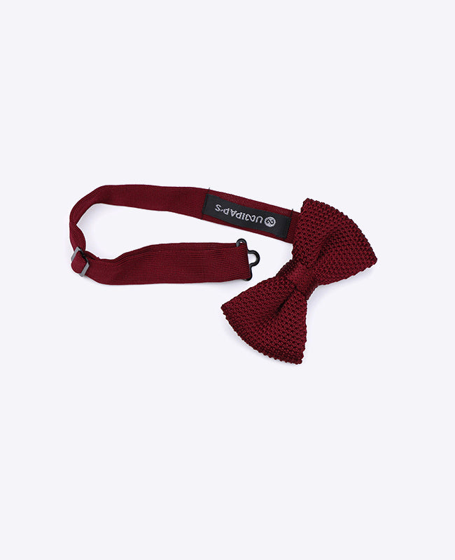 Noeud Papillon Rouge n°1 Enfant en Tricot «Léon»