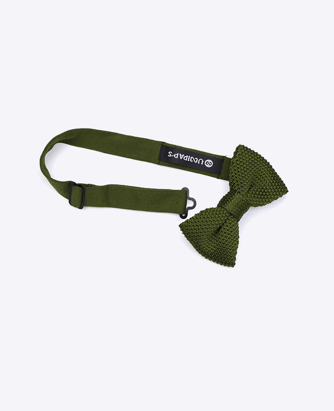 Noeud Papillon Vert n°2 Enfant en Tricot «Léon»