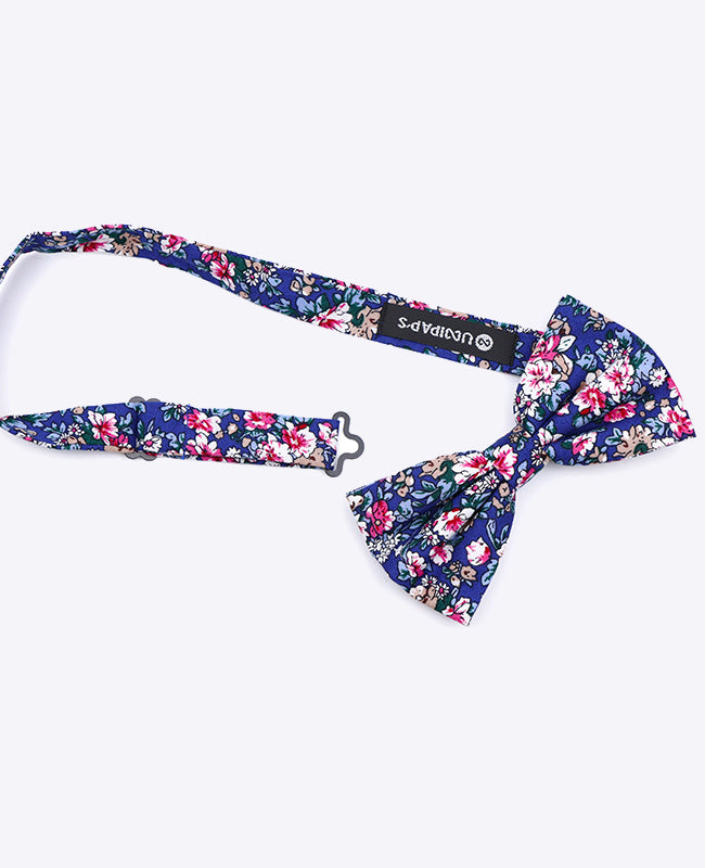 Noeud Papillon Liberty Bleu n°10 Homme en Coton | Gaspard - Unipap's