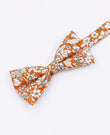Noeud Papillon Liberty Orange Homme en Coton «Clovis»