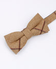 Noeud Papillon Tartan Marron n°1 Homme en Laine | Nobert - Unipap's