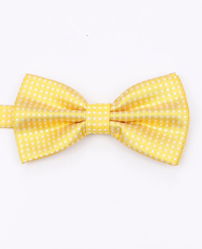 Noeud Papillon Jaune n°1 à Pois Homme en Polyester | Louis - Unipap's