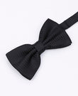 Noeud Papillon Noir n°1 à Pois Homme en Polyester | Louis - Unipap's