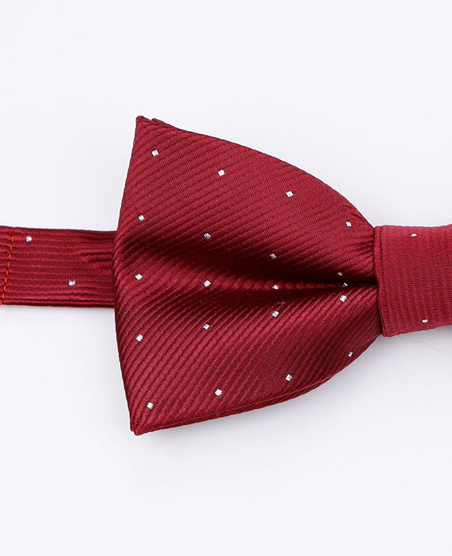 Noeud Papillon Rouge n°1 à Pois Homme en Polyester | Georges - Unipap's