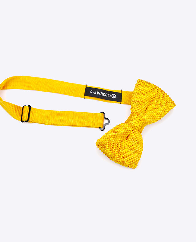 Noeud Papillon Jaune Homme en Tricot «Léon»