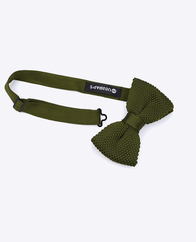 Noeud Papillon Vert n°2 Homme en Tricot «Léon»