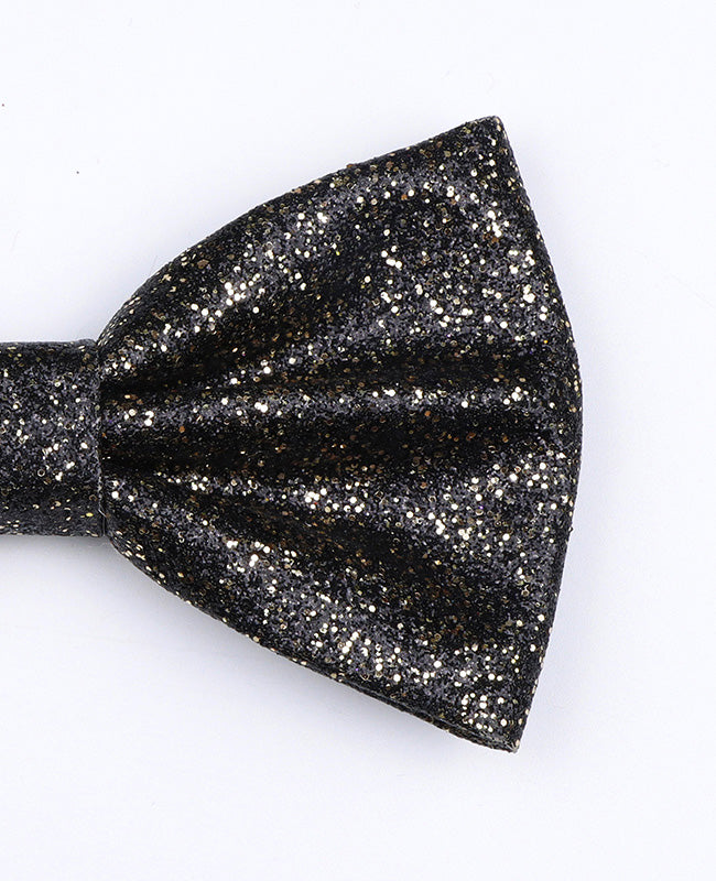 Noeud Papillon à Paillette Noir n°2 Homme en Polyester «Olive»