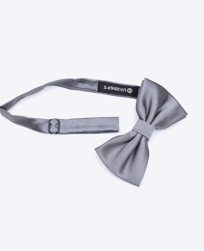 Noeud Papillon XL Gris n°1 Homme en Polyester | Lucien - Unipap's