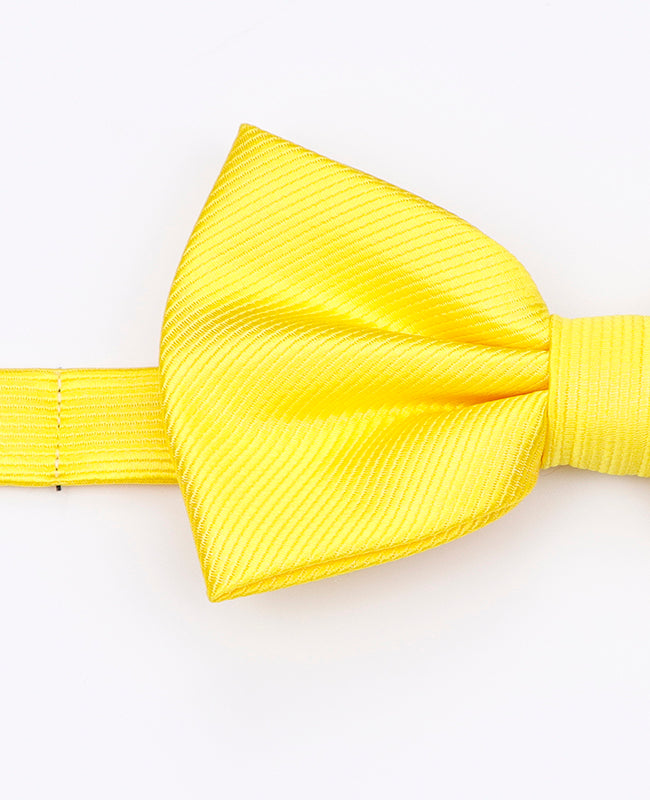 Noeud Papillon XL Jaune n°1 Homme en Polyester | Lucien - Unipap's