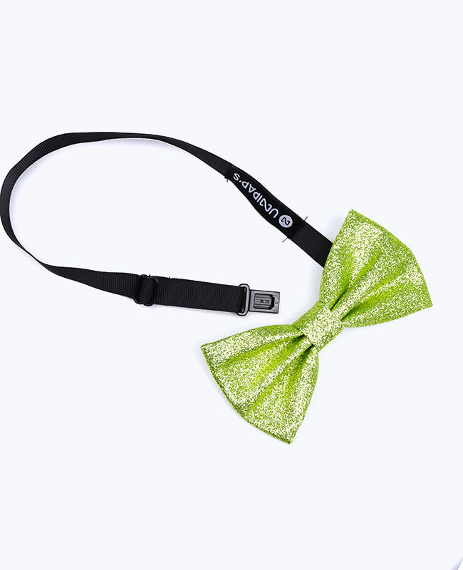 Noeud Papillon à Paillette Vert n°3 Homme en Polyester «Olive»