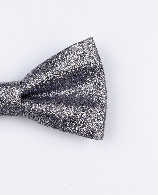 Noeud Papillon à Paillettes Argent n°1 Enfant en Polyester «Olive»