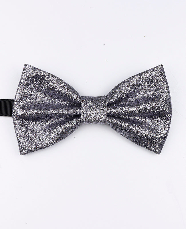 Noeud Papillon à Paillettes Argent n°1 Homme en Polyester «Olive»