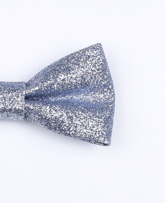 Noeud Papillon à Paillettes Argent n°2 Enfant en Polyester «Olive»