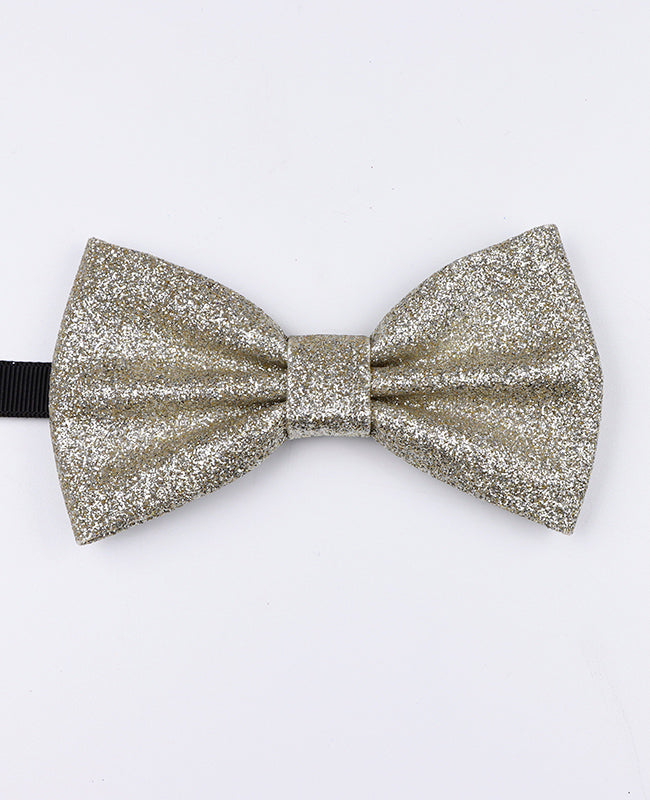 Noeud Papillon à Paillettes Argent n°3 Homme en Polyester «Olive»