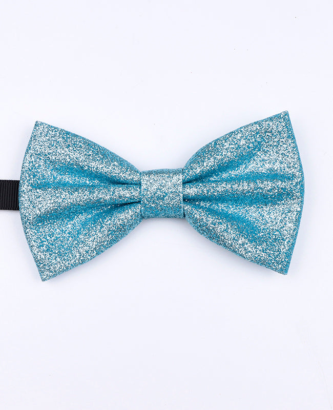 Noeud Papillon à Paillettes Bleu n°3 Homme en Polyester «Olive»