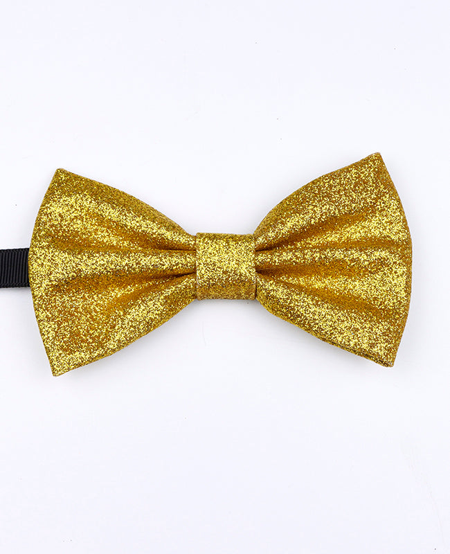 Noeud Papillon à Paillettes Doré n°1 Homme en Polyester «Olive»