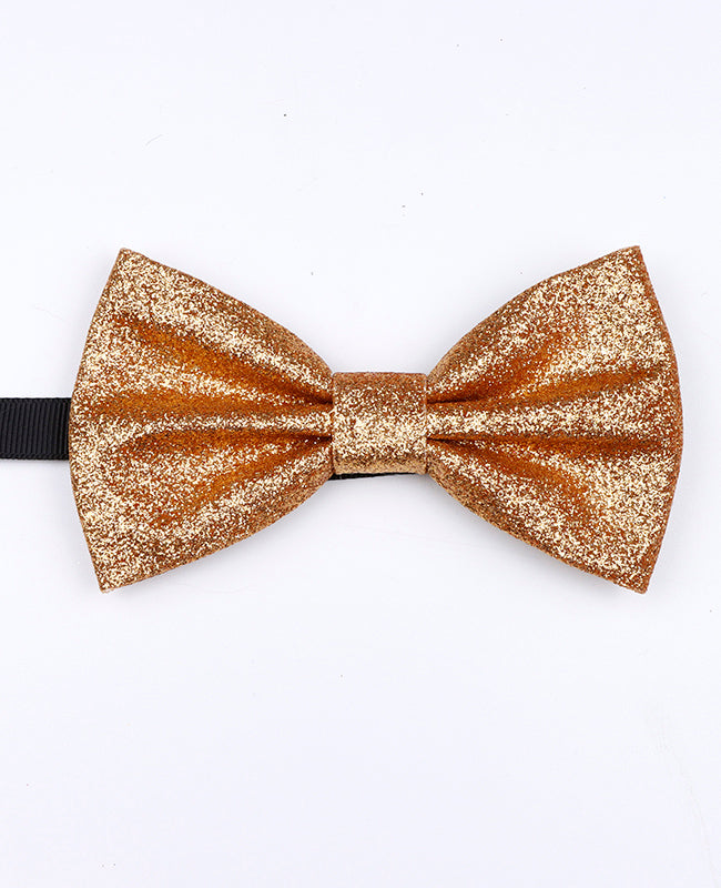 Noeud Papillon à Paillettes Doré n°2 Homme en Polyester «Olive»