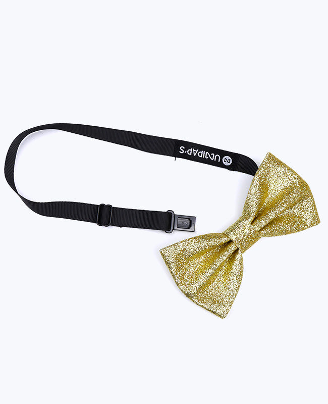 Noeud Papillon à Paillettes Doré n°3 Homme en Polyester «Olive»