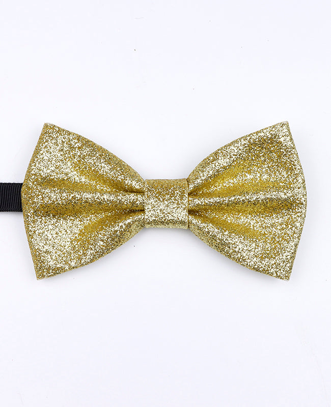 Noeud Papillon à Paillettes Doré n°3 Homme en Polyester «Olive»