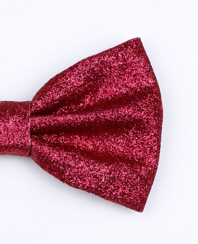 Noeud Papillon à Paillettes Rouge n°1 Homme en Polyester «Olive»