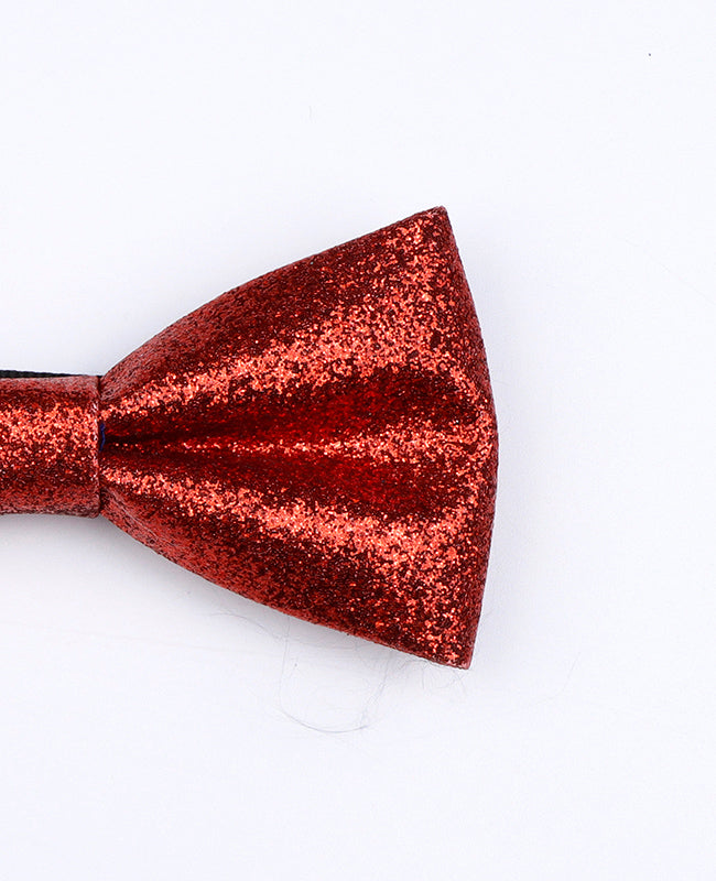 Noeud Papillon à Paillettes Rouge n°2 Enfant en Polyester «Olive»