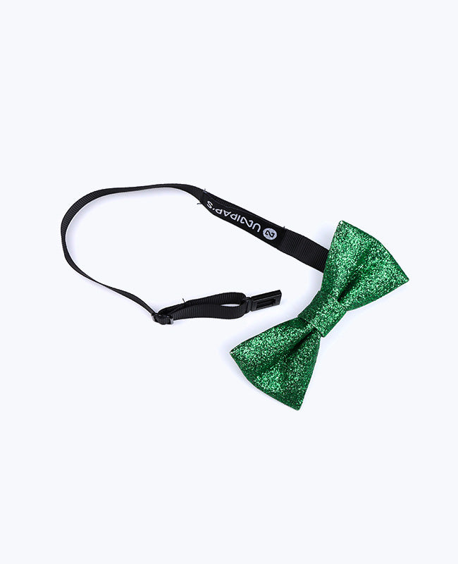 Noeud Papillon à Paillettes Vert n°1 Enfant en Polyester «Olive»