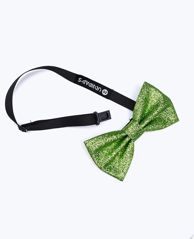 Noeud Papillon à Paillettes Vert n°2 Homme en Polyester «Olive»