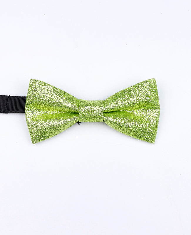 Noeud Papillon à Paillettes Vert n°3 Enfant en Polyester «Olive»