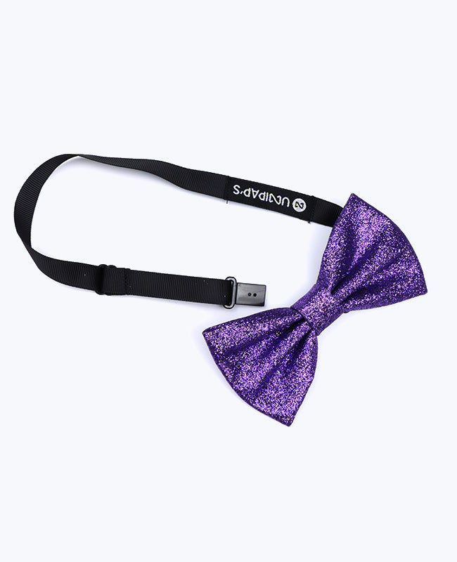 Noeud Papillon à Paillettes Violet Homme en Polyester «Olive»