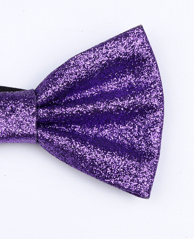 Noeud Papillon à Paillettes Violet Homme en Polyester «Olive»
