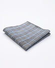 Pochette de Costume Tartan Gris n°1 en Coton | Marcel - Unipap's