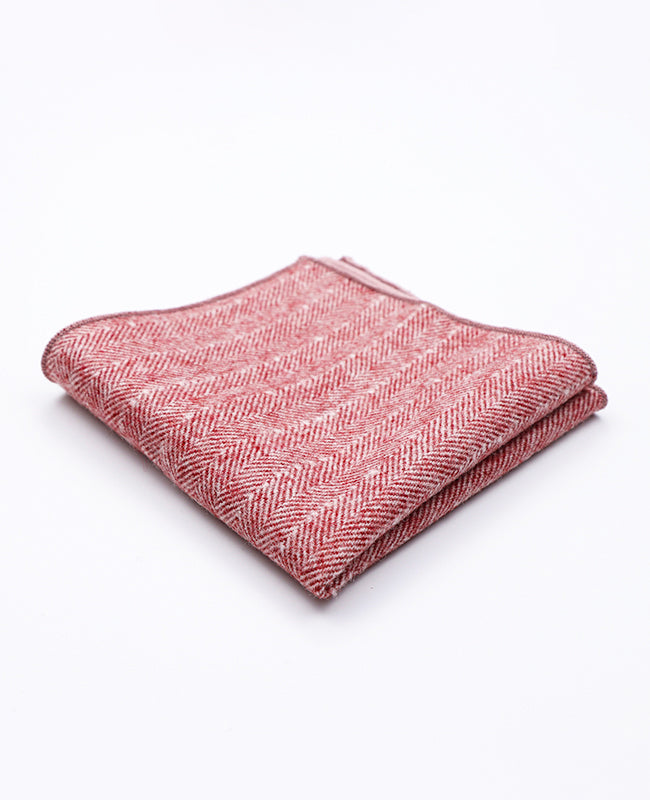 Pochette de Costume Rouge n°1 en Laine | Claude - Unipap's