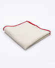 Pochette de Costume Blanc n°2 en Lin | Basile - Unipap's