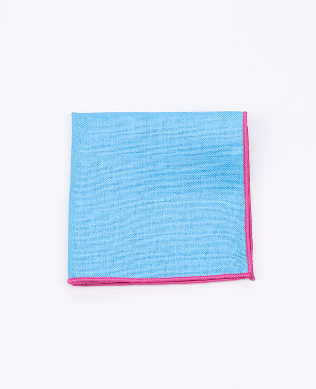 Pochette de Costume Bleu n°2 en Lin | Basile - Unipap's