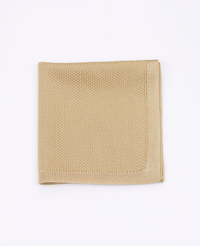 Pochette de Costume Doré en Tricot «Léon»