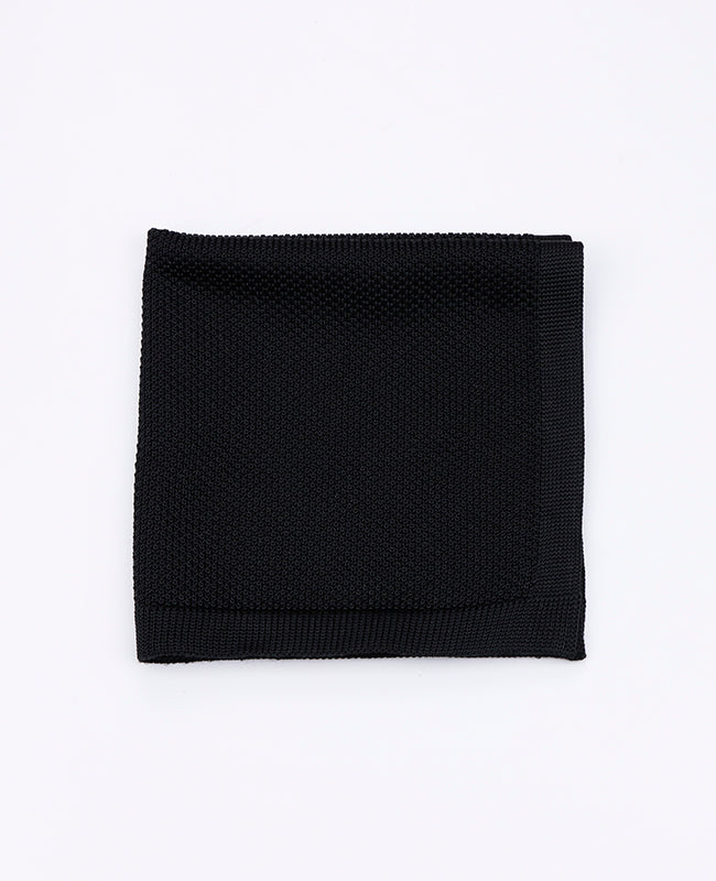 Pochette de Costume Noir en Tricot «Léon»