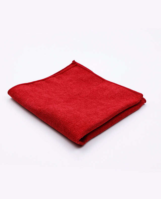 Pochette de Costume Rouge n°2 en Effet Velours | Simon - Unipap's