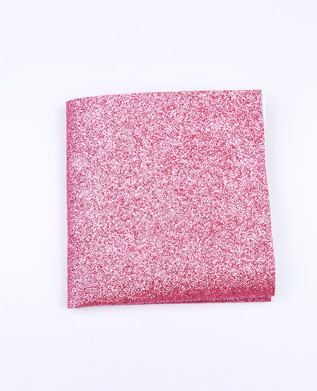 Pochette de Costume à Paillettes Rose n°2 en Polyester «Olive»
