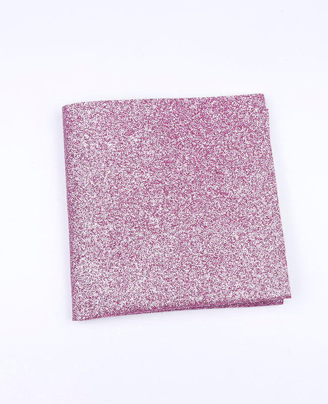 Pochette de Costume à Paillettes Rose n°3 en Polyester «Olive»