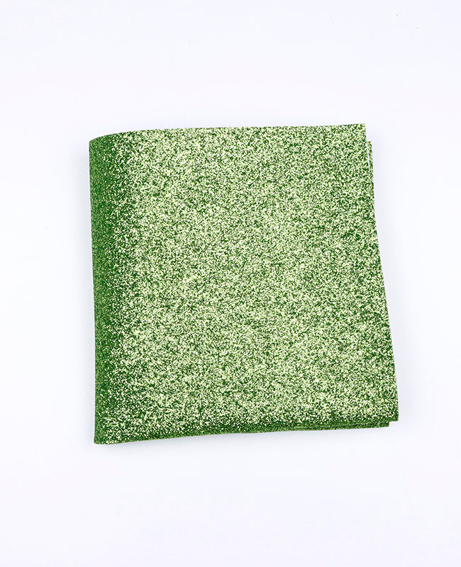 Pochette de Costume à Paillettes Vert n°2 en Polyester «Olive»