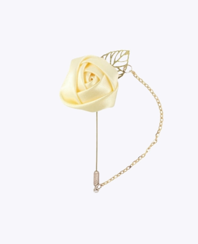Boutonnière Fleur Jaune Homme «Alfred»