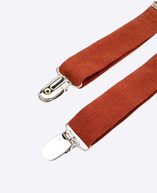 Bretelles Terracotta en Coton «Ferdinand»