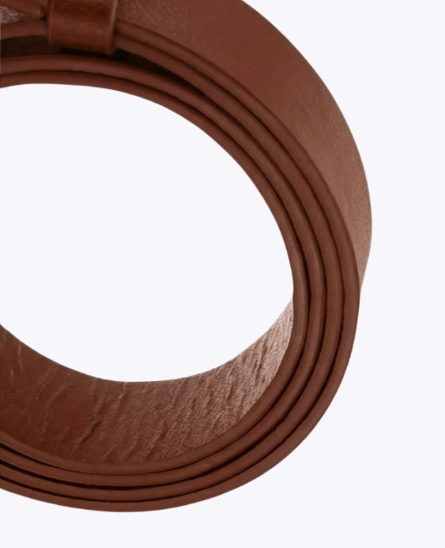 Ceinture de Robe Femme Marron en Cuir "Clémence"