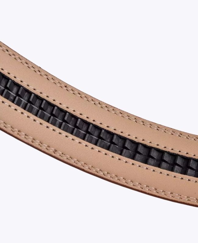 Ceinture Homme Marron en Cuir Sans Trou "Alphonse"