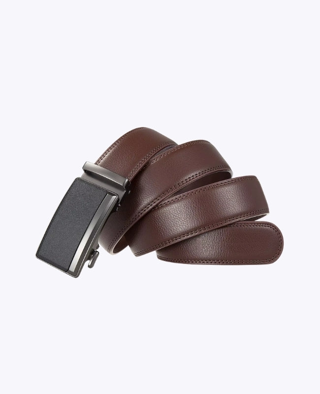 Ceinture Homme Marron en Cuir Sans Trou "Marceau"