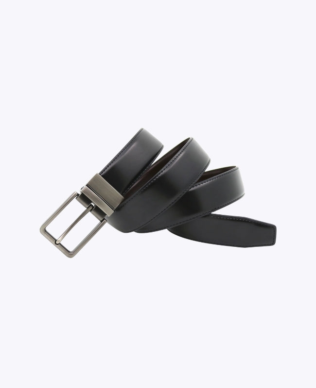 Ceinture Homme Marron et Noir Réversible en Cuir "Constant"