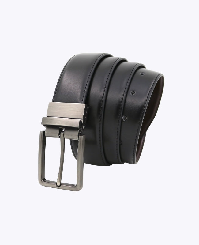 Ceinture Homme Marron et Noir Réversible en Cuir "Constant"