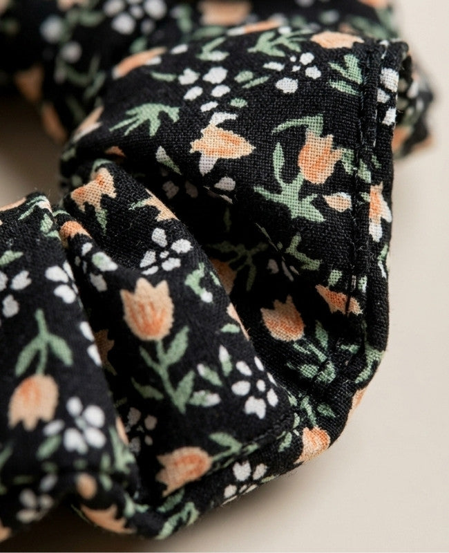 Chouchou Liberty Noir n°4 Femme «Suzanne»