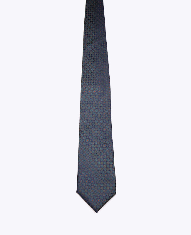 Cravate Bleu n°2 à Motifs Homme en Polyester «Edmond»
